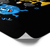 Funny Weightlifting Gym Dreidel Menorah Hanukkah W Poster (Hoek)