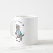 Funny Weimaraner Dog Business Suit Coffee  Koffiemok (Voorkant links)
