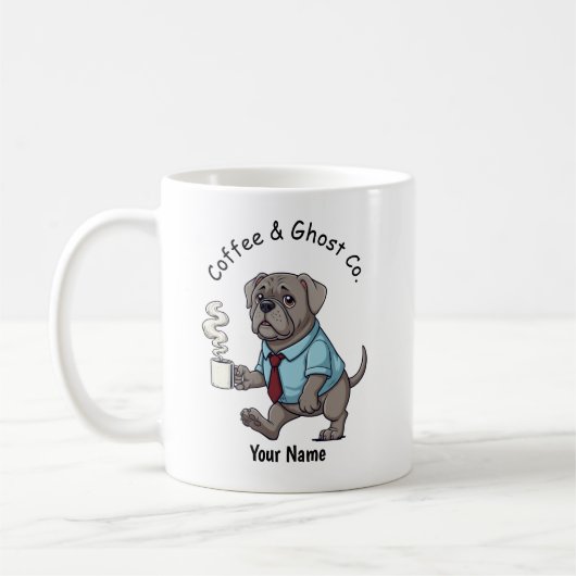 Funny Weimaraner Dog Business Suit Coffee  Koffiemok (Links)