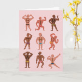 Funny Weird Chest Hair Birthday Wenskaart Kaart (Gele Bloem)