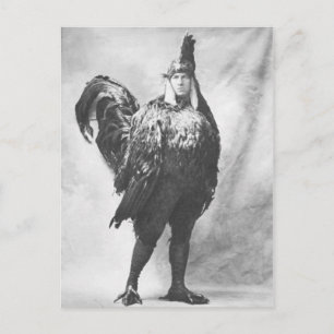Funny Weird  Foto van Chicken Costume Briefkaart