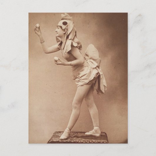 Funny Weird  Foto van Chicken Costume Briefkaart (Voorkant)