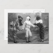 Funny Weird  Foto van Chicken Costumes Briefkaart (Voorkant / Achterkant)