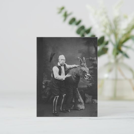  Funny Weird Man en Paardenfoto Briefkaart (Staand voorkant)