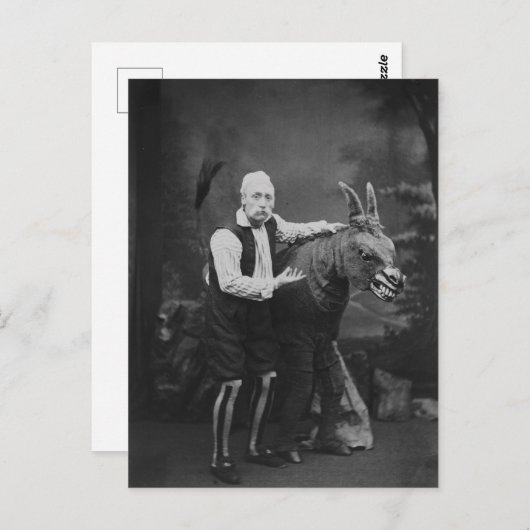  Funny Weird Man en Paardenfoto Briefkaart (Voorkant / Achterkant)