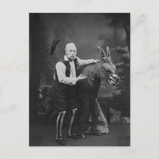  Funny Weird Man en Paardenfoto Briefkaart (Voorkant)
