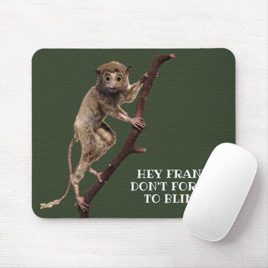 Funny Weird Taxidermy Monkey Lemur Primate Muismat (Met muis)