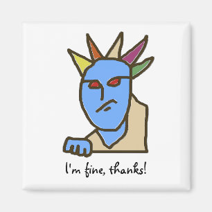 Funny WEIRDOS Annoyed Cartoon Magneet