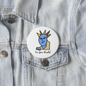 Funny WEIRDOS Annoyed Cartoon Ronde Button 7,6 Cm (In situ)
