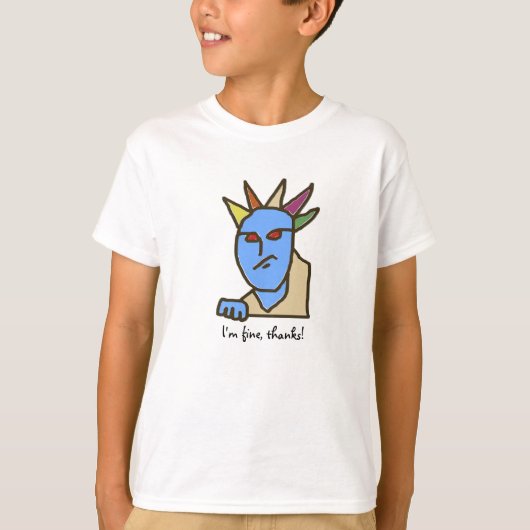 Funny WEIRDOS Annoyed Cartoon T-shirt (Voorkant)