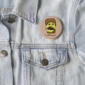 Funny WEIRDOS Hungry Cartoon Ronde Button 5,7 Cm (In situ)