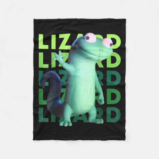 Funny Weirore Lizard Meme _ 3d Surreal Animal Fleece Deken (Voorkant)