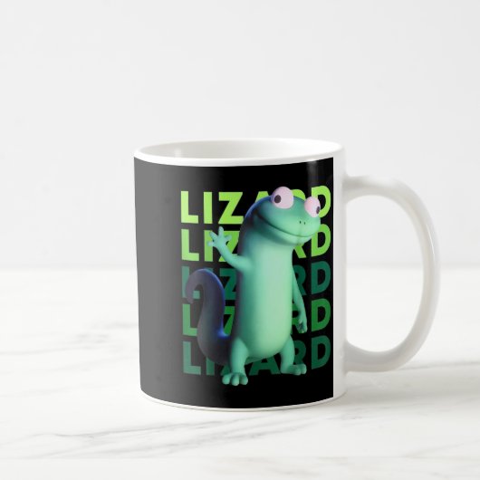 Funny Weirore Lizard Meme _ 3d Surreal Animal Koffiemok (Rechts)