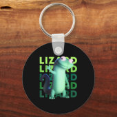 Funny Weirore Lizard Meme _ 3d Surreal Animal  Sleutelhanger (Voorkant)