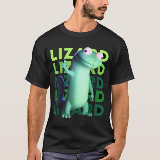 Funny Weirore Lizard Meme _ 3d Surreal Animal  T-shirt (Voorkant)
