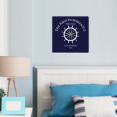 Funny Welcome Aboard Ship's Wheel Folie Text Folie Afdrukken (Insitu (Slaapkamer))