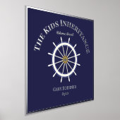 Funny Welcome Aboard Ship's Wheel Folie Text Folie Afdrukken (Laagn)