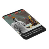 Funny Welcome Teacher Vintage Black Man Magneet (Rechterzijde)