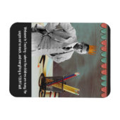 Funny Welcome Teacher Vintage Black Man Magneet (Horizontaal)