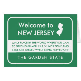 Funny Welcome to New Jersey Wenskaart
