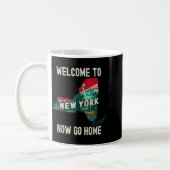 Funny Welcome To New York Retro Design, Funny New Koffiemok (Links)