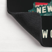 Funny Welcome To New York Retro Design, Funny New  Muismat (Hoek)