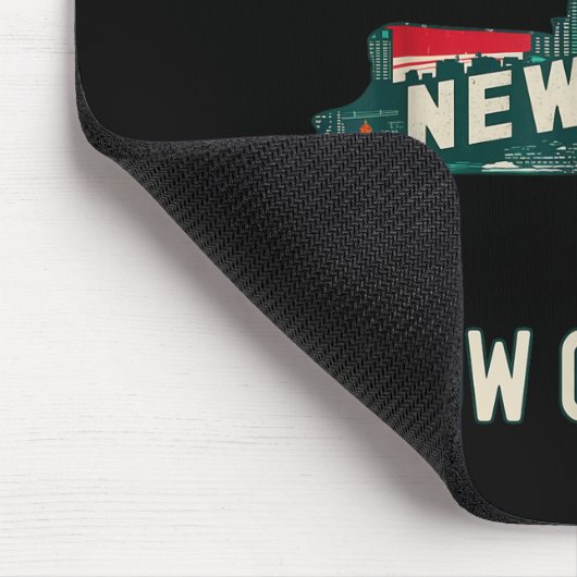Funny Welcome To New York Retro Design, Funny New  Muismat (Hoek)