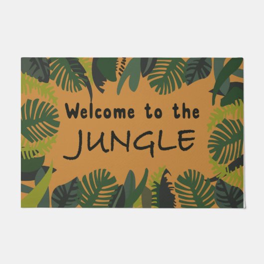 Funny Welcome To The Jungle Mat, Tropical Deurmat (Voorkant)