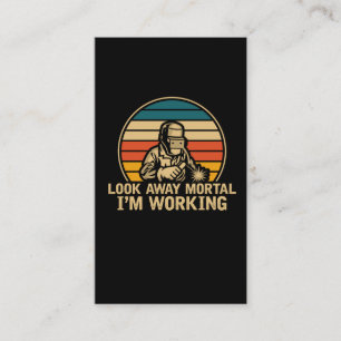 Funny Welder Gezegde voor Metalworking Welding Dad Visitekaartje