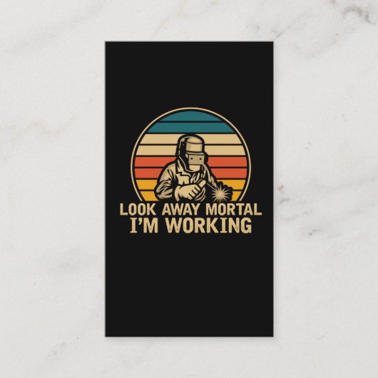 Funny Welder Gezegde voor Metalworking Welding Dad Visitekaartje (Voorkant)