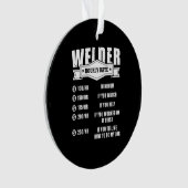 Funny Welder Hourly Rate Ornament (voorkant)