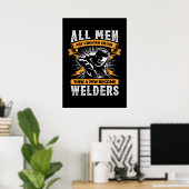 Funny Welder Poster (Thuiskantoor)