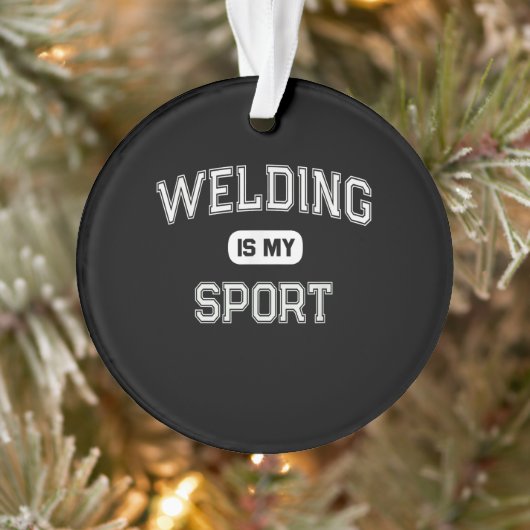 Funny Welder | Welding is mijn sport Ornament (Boom)