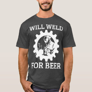 Funny Welder zal zich lenen voor het lassen van bi T-shirt