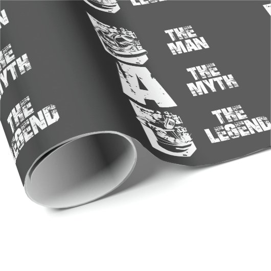 Funny Welding Dad Man Myth Legend Father Welder Cadeaupapier (Rol Hoek)