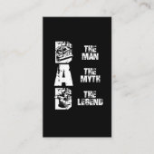 Funny Welding Dad Man Myth Legend Father Welder Visitekaartje (Voorkant)