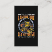 Funny Welding Job Gezegde voor Welder Visitekaartje (Voorkant)