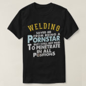 Funny Welding Proud Welder Giften voor Boyvriend o T-shirt (Design voorkant)