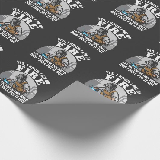 Funny Welding Quote Cadeaupapier (Hoek)