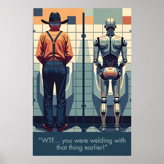 Funny welding themed poster (Voorkant)