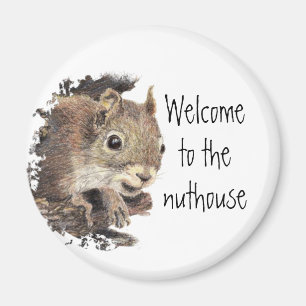 Funny, Welkom in de Nuthouse, Squirrel, Animal Magneet