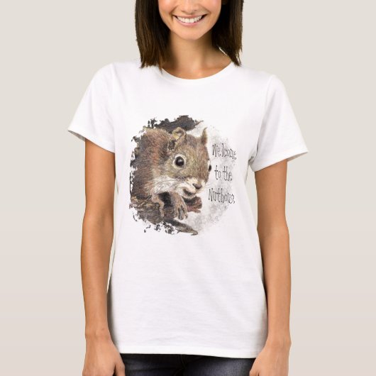 Funny, Welkom in de Nuthouse, Squirrel, Animal T-shirt (Voorkant)