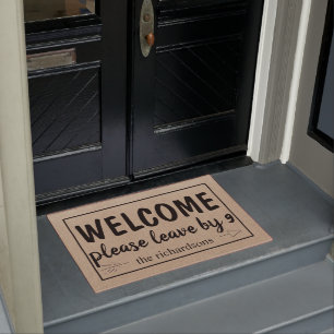 Funny Welkom, laat weg met 9 Doormat Deurmat