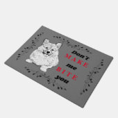 Funny Welsh Corgi Doormat Deurmat (Schuin)