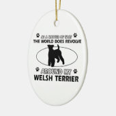 Funny welsh doodsbange design keramisch ornament (Links)