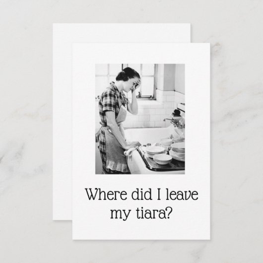 Funny Wenskaart (Voorkant / Achterkant)