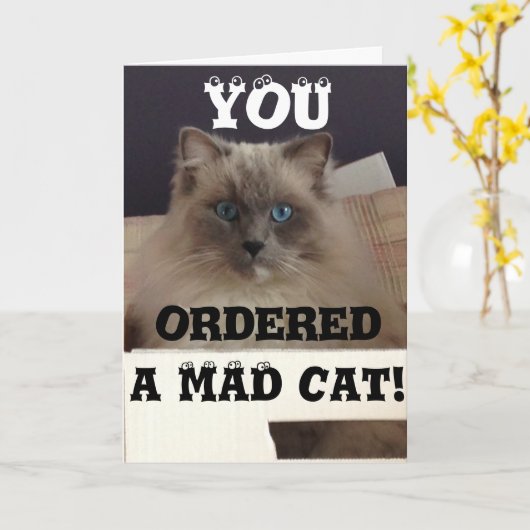 Funny Wenskaart Kaart (Gele Bloem)