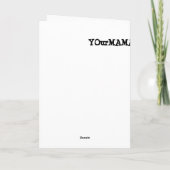 Funny Wenskaart Kaart (Achterkant)