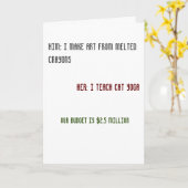 Funny Wenskaart Kaart (Gele Bloem)