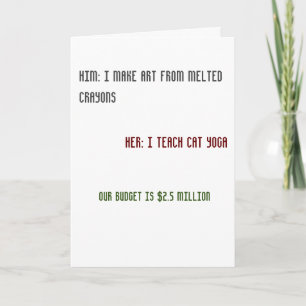 Funny Wenskaart Kaart